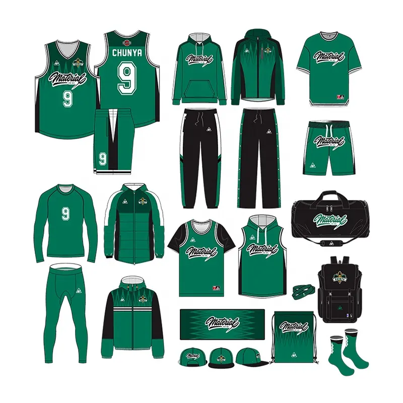 Nieuwe Basketbalkleding Voor Mannen Beste Basketbaluniformen Full Kit Ontwerp Sublimatie Custom Basketbal Jersey Set