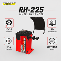 Machine d'équilibrage de roues intelligente KAESAR RH-225, mesure automatique 2D, indication laser double OPT SPO, 10-26 pouces, précision 1g