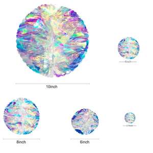 निकोरो थोक मूल्य इरिवंश के जन्मदिन की पार्टी ने फोल्डेबल क्रिसमस की गेंद के आकार के नीयन इंद्रधनुष फिल्म घर सजावट की आपूर्ति की - Product Image 3