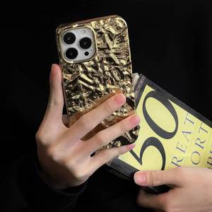 Custodia per telefono di lusso di lusso con personalità dorata per <span class=keywords><strong>iPhone</strong></span> 16 15Pro 14 13 12 11 <span class=keywords><strong>XS</strong></span> MAX XR <span class=keywords><strong>Cover</strong></span> <span class=keywords><strong>protettiva</strong></span> accessori - Product Image 6