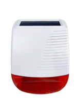 Built-in baterai Lithium bertenaga suara dan Alarm strobo Flash 433MHz nirkabel Outdoor Solar sirene keamanan rumah sirene Alarm