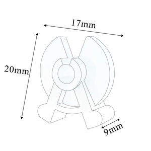 500 Pieces Inventory Control Clips Round Pegboard <b>Hook</b> Stoppers Accessories Fits 5mm to 7mm Diameter <b>Plastic</b> or Metal <b>Hooks</b> - Product Image 3