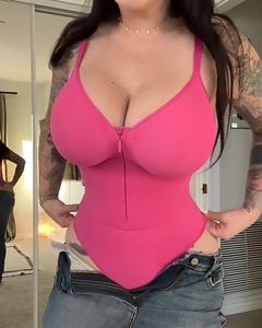 Body gainant sans manches grande taille pour femme, tendance <span class=keywords><strong>TikTok</strong></span>, vente en gros personnalisée - Product Image 2