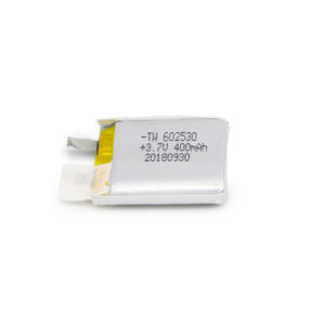 602530 400mAh <span class=keywords><strong>3</strong></span>,7 v feuerfeste ultra dünne billige lithium-polymer ionen batterie pack batterie für smart uhr golf warenkorb - Product Image 2