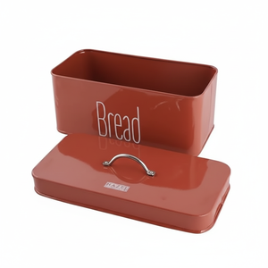 Caja de almacenamiento de pan de estilo americano con tapa de Asa Dispensador de pan de cocina de grado alimenticio y caja de almacenamiento de alimentos - Product Image 1