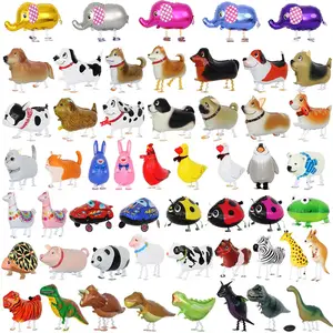 Balões de alumínio de limão para caminhada, animal de estimação fofo engraçado, material de decoração de quarto, festa, infantil, meninos e meninas