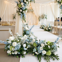 O-FB325 Centre de table pour mariage, Boule de fleurs, Arche florale 5D avec support, Décoration pour événements et fêtes, Chemin de table fleuri