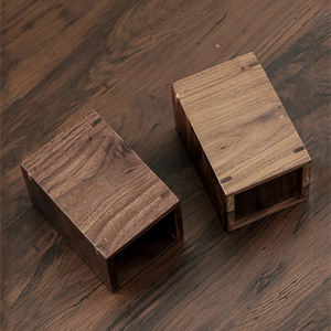 מחזיק עט מעץ מלא קיבולת גדולה מארגן שולחן עבודה בסגנון יוקרתי גביעונית - Product Image 4