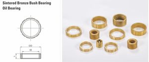 ตลับลูกปืนแบบลูกกลิ้งทรงกลมชนิดซินเทอร์บรอนซ์สำหรับเพลาพัดลม OEM แบบเคลือบน้ำมัน - Product Image 6