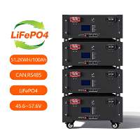 Batterie de cabinet Lifepo4 100Ah 200Ah 280Ah 314Ah 340Ah 48V 51.2V haute capacité pour système solaire hybride