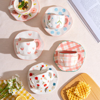 Tasses à café en céramique en gros, tasses en céramique peintes à la main, tasses mignonnes, céramique en gros