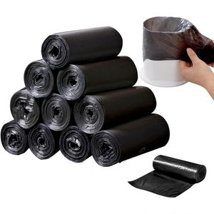 Vente flash - Sacs poubelle noirs en HDPE/LDPE, sacs poubelle résistants, sacs poubelle de 55 gallons - Product Image 1