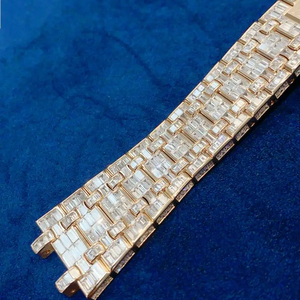 Montre pour Homme en Or 18K avec Diamants - Bracelets en Diamants de Synthèse Certifiés GIA Personnalisés pour RLX avec Mouvement NH34/NH35/NH36 et Pièces d'Origine - Product Image 3