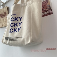 Bolsa de Mano Grande de Lona Blanca 100% Algodón con Logotipo Personalizado, Cierre de Cremallera, Diseño Plegable, Asas Dobles, Ecológica