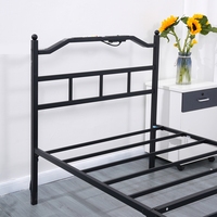 Bestseller Nachttisch mit Beleuchtung Eisenrahmen-Bett mit Aufbewahrungsbox Amerikanischer Standard-Steckdosenblock