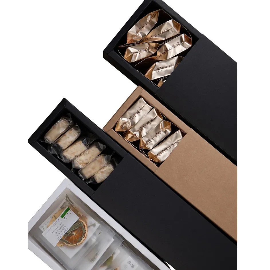 メーカープロデュースCostomParty折りたたみ式クラフト段ボールクッキー包装ギフト引き出しボックス