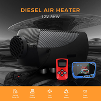 Chauffage au diesel de stationnement réglable 8KW 12V XMZ-F-D1 avec écran LCD numérique et télécommande