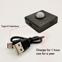Commande centralisée sans fil rechargeable 12V 24V Infrarouge Mouvement humain Lumière LED Interrupteur intelligent Capteur de mouvement du corps Interrupteur