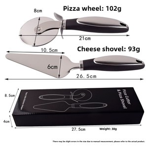 Spatule commerciale de couteau de roue de roulement de coupeur de pizza d'acier inoxydable pour la cuisson, restaurants - Product Image 1