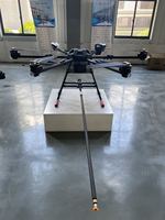 Drone de peinture, drone de nettoyage de fenêtres avec dispositif haute pression, drone de nettoyage de façade