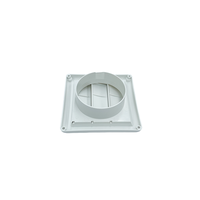 Grille d'aération carrée auto-suspendue pour fenêtre, couvercle de sortie d'air de balcon, conduit d'évacuation de climatisation vers tuyau rond