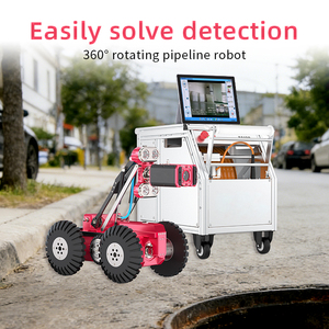 Robot de Inspección de Tuberías con Control Remoto, Sistema de Cámara de Inspección de Alcantarillado y Drenaje con CCTV, Endoscopio Industrial con Monitor - Product Image 2