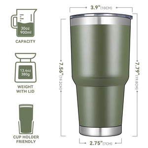 Vente en gros de gobelets isothermes à double paroi avec revêtement en poudre de 20 oz et 30 oz, tasses à café isothermes de 20 oz en acier inoxydable pour le voyage - Product Image 5