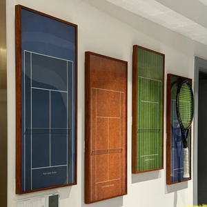 2025 Grand Slam Úc Mở sáng tạo kim loại treo tường Vợt Tennis khung ảnh trang trí hộp bóng nền thanh lịch - Product Image 1