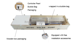 Mới nhất 160m đầu 8m3/h chìm 3KW lai AC220V + DC không chổi than năng lượng mặt trời Powered giếng khoan sâu Máy bơm nước - Product Image 6