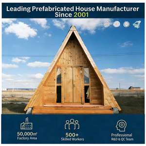 Maison en bois modulaire hygiénique Villa préfabriquée Cabine triangulaire pour centre de bien-être - Product Image 1