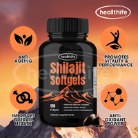 Complément alimentaire en gélules de Shilajit, capsules molles de Shilajit, capsule de Shilajit Gold pour hommes, extra forte