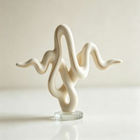 Sculpture sonore BZY personnalisable, disponible pour une utilisation en extérieur ou sur un bureau, parfaite comme figurine en résine pour la décoration de la maison