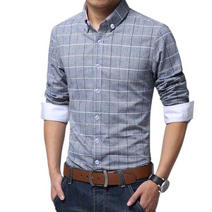 Camisa informal de algodón 100% de moda para hombre, sólido con Color popelina a rayas, diseño de pana, manga larga, ajuste Regular, ajuste ajustado, gran oferta - Product Image 5