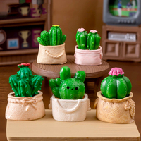 Nouveau design créatif mignon Simulation Cactus plante Figurines bureau Mini ornements jardin décorations accessoires