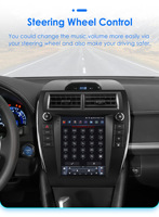 CARUPEZ - Unidad Principal de Navegación Estéreo para Automóvil Android IPS de 9.7 Pulgadas con Cámara de Reversa para Camry 2012-2014, 8 Núcleos, Estilo Tesla Vertical