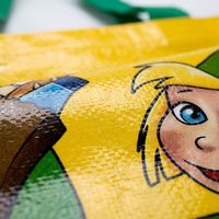 Bolsa de Polipropileno Resistente, Impermeable, con Asa, Plegable, Reutilizable, Tejida en PP, para Venta al Por Mayor