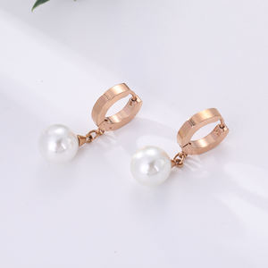 Conjunto de joyería de acero inoxidable chapado para mujer de alta calidad para mujer Pendientes DE DISEÑO DE ACERO INOXIDABLE - Product Image 5