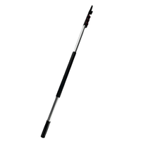 Poteau d'extension télescopique de 30 pieds de 9m avec pointe en métal pour changeur d'ampoule Rouleau de peinture Duster Nettoyage de vitres Lampes suspendues