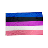 Drapeau de la fierté gay en polyester 90x150cm (3x5ft) pour l'extérieur, impression personnalisée en gros de votre propre design