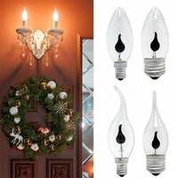 C35 E27 220V-240V LED bougie flamme ampoules scintillement émulation flamme lumières Vintage Edison ampoule