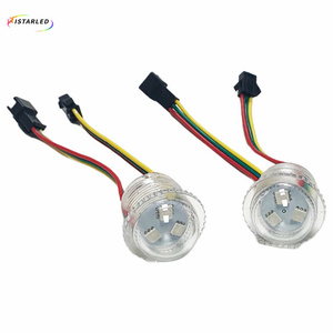 LED Pixel 3 Punti 26mm Trasparenti UCS1903 per Parchi Divertimento, Attrezzature per Giostre, Cambio Colore 5050 RGB 12V Pixel LED - Product Image 3