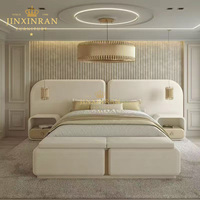 Lit double élégant de marque italienne moderne, lit king size de luxe pour hôtel, mobilier de chambre à coucher