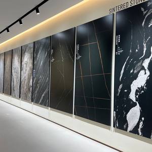 1200*2400*9 Surface lumineuse grande plaque de roche motif continu infini fond de mur en pierre frittée pour salon chambre - Product Image 3