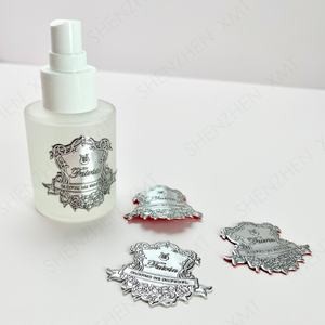 Etiquetas de perfume adhesivas impermeables de aluminio en relieve personalizadas XMT para uso artesanal y de velas - Product Image 2