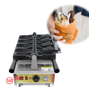 <span class=keywords><strong>Forno</strong></span> Elettrico <span class=keywords><strong>da</strong></span> Tavolo a 8 Griglie <span class=keywords><strong>per</strong></span> Waffle Tridimensionali, Macchina Commerciale <span class=keywords><strong>per</strong></span> Cucinare Gelati a Forma di Cono, Stile Torcia, in Acciaio Inossidabile - Product Image 2