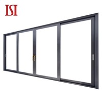 Margo 2 pintu geser kaca aluminium standar Australia merek Top untuk teras luar ruangan kaca ganda Prancis tahan air