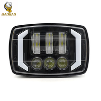 BAOBAO LIGHTING Phare LED bicolore blanc-jaune en plastique Davidson de 4 pouces pour moto CG 125 HODNA