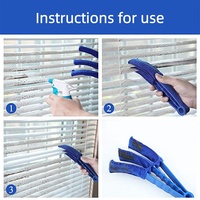 Brosse de nettoyage multifonctionnelle pour aérateurs de climatisation de voiture, brosse de lavage de voiture, brosse anti-poussière pour persiennes, dépoussiéreur