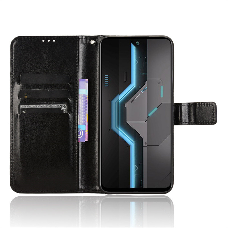 Luxury Wallet Crazy Horse PU Leather Flip Case for Itel P65
