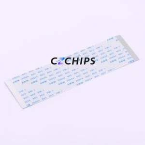 HX FFC-1.0-28P-100mm FFC Cable (Flexible Flat Cable) P=1mm Connector 28P 1mm 0.3mm Non-Inverting - Product Image 1